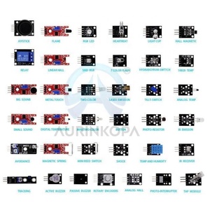 Kit de sensores 37 en 1 Juego de módulos de sensores 37 tipos adecuados para Raspberry Pi y compatibles con la placa de desarrollo Aduino