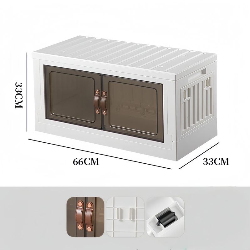 Tapa de Plástico + Puertas Dobles Blancas