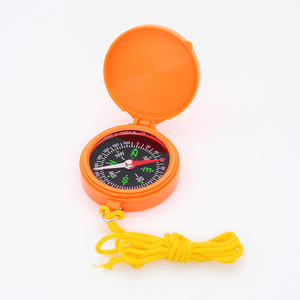 Mini Brújula de bolsillo de plástico colorido con cuerda para niños, regalo de navegación portátil para exteriores para senderismo y turismo - Product Image 2