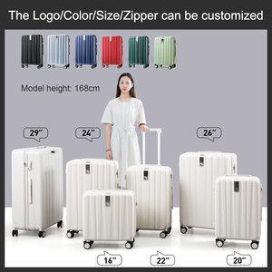 אנקה מפעל סיטונאי לשמירת סטי רב צבע עגלת מקרה לשאת על יוקרה ספינר מזוודה - Product Image 3