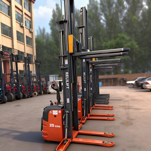 2 tấn Xách Tay Xe nâng hoàn toàn Trung Quốc bán Pallet đạt pin 3M Lift hoạt động có thể thu vào dĩa <span class=keywords><strong>Stacker</strong></span> điện - Product Image 3