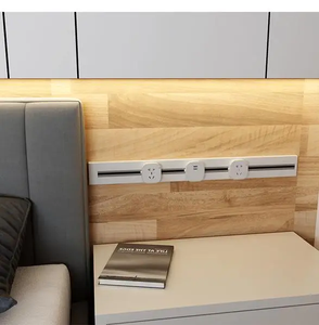P2 Series Modular Flexible Surface Mounted / <strong>Embedded</strong> Wall Slide Track Outlet Track Socket <strong>System</strong> - Product Image 6