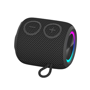 Altavoz Bluetooth de 6W personalizado de fábrica 2025 con correa TWS llamada telefónica luces RGB batería recargable ordenador uso doméstico
