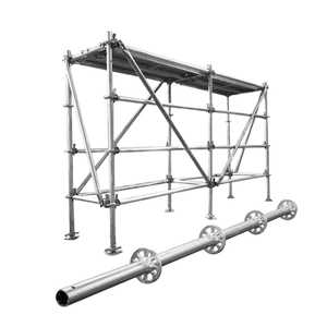 Tüm yuvarlak Layher tasarım çok fonksiyonlu galvanizli 6m/8m/12m yükseklik Euro standartları modüler Ringlock iskele sistemi yapısı - Product Image 2