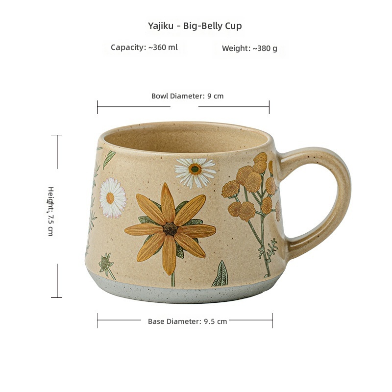Yaju-big belly cup gray