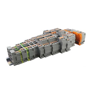 Screwless <strong>Terminal</strong> <strong>Block</strong> Two in Two Push-In <strong>Terminal</strong> <strong>Block</strong> DIN Rail Connector - Product Image 3