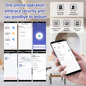 Elektronik sürgü Tuya App BLE akıllı kapı kilidi parmak izi akıllı anahtarsız kapı anahtarlı kilit - Product Image 4