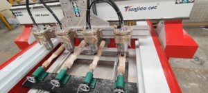 Enrutador CNC 3D de 4 ejes, velocidad rápida, cabezales múltiples, máquina CNC de esculpir 3D, 3 ejes, 4 husillos, 6 husillos, enrutador CNC - Product Image 5