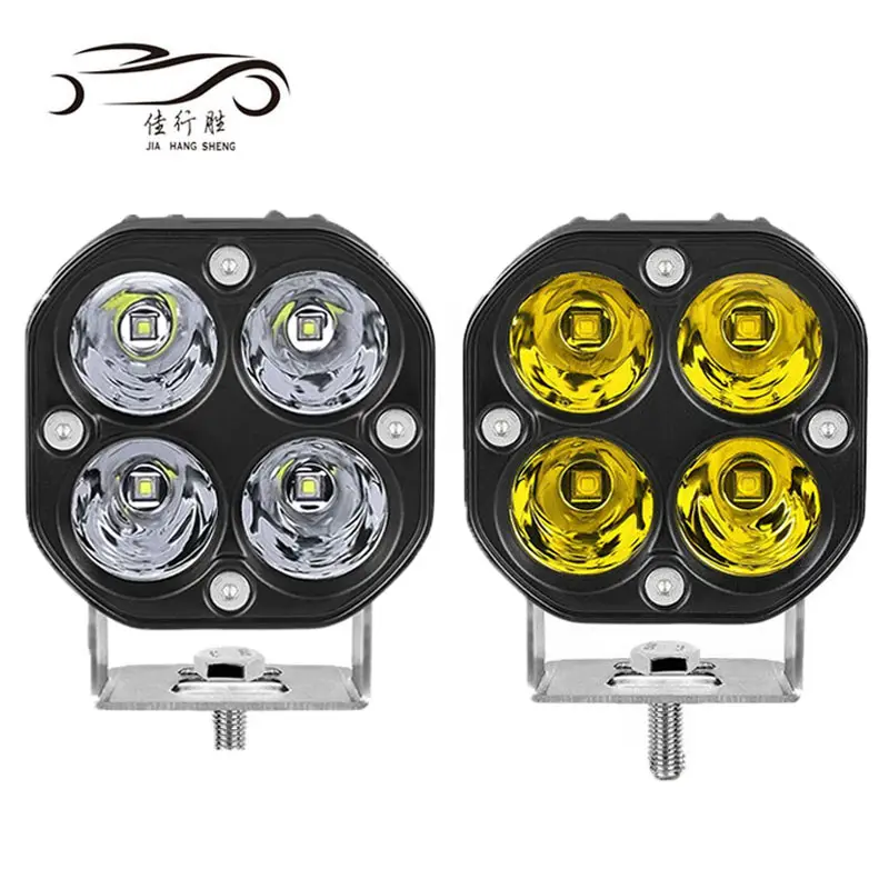 JHS Farol LED para motocicleta, preço de atacado, 3 polegadas, 40W, farol de neblina, acessório para veículos offroad, caminhão, 12-24V