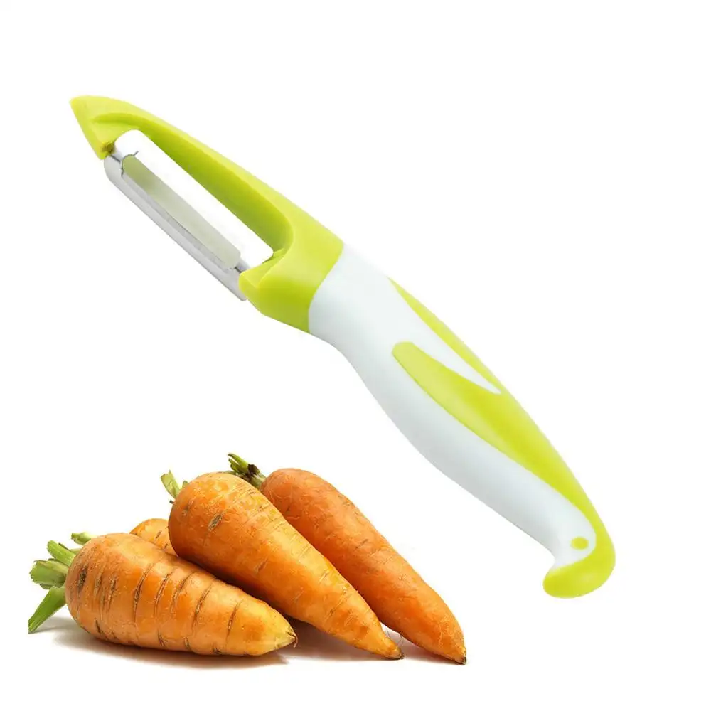 Neue Gemüses ch neider Kartoffel schäler Edelstahl Glatte gezackte Klinge Frucht Melone Slicer Reibe Küchen helfer Drops hip