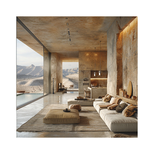 2024 AI Creative Concept Design Modern Style Indoor Swimming Pool Leisure Space 3D <strong>Rendering</strong> Service Cement <strong>Architectural</strong> Style - Product Image 1