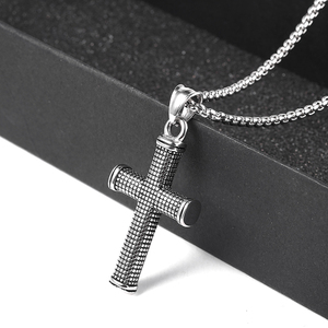 ที่มีคุณภาพสูงต่ำ MOQ เครื่องประดับสร้อยคอสแตนเลสจี้ข้าม - Product Image 2