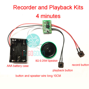 4 Minute <strong>Recording</strong> and Playback <strong>Voice</strong> <strong>IC</strong> <strong>Chip</strong> Sound Module DIY Kits Recorder Record Play Pen Talking Music Gifts Plush Toy Card - Product Image 2
