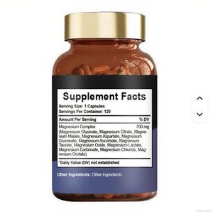 Nhà cung cấp OEM nhãn hiệu riêng Fast Stock cung cấp thực phẩm bổ sung Magie tổng hợp <span class=keywords><strong>12</strong></span> trong <span class=keywords><strong>1</strong></span> dạng viên nang - Product Image 2