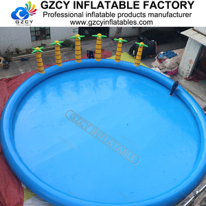 Tùy chỉnh cây cọ chủ đề Thuyền bơm hơi hồ bơi bán chạy nhất Hồ bơi bơm hơi với trượt - Product Image 2