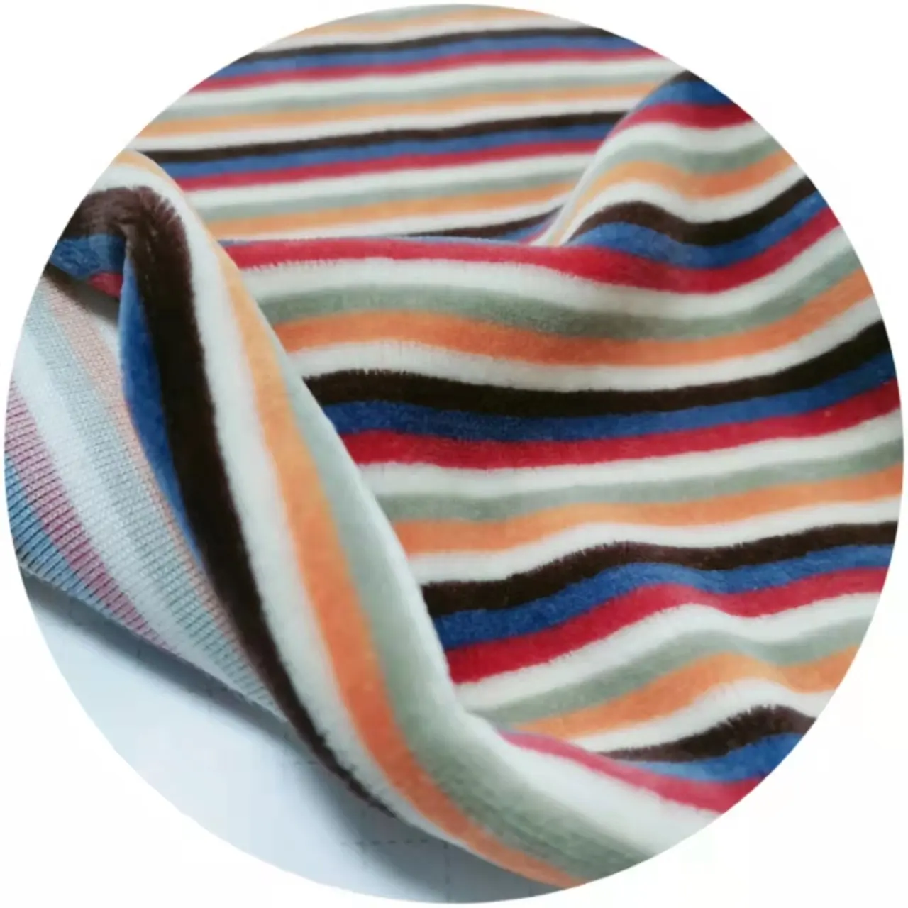Tessuto lavorato a maglia in velluto di cotone poliestere tinto in filo per pantaloni da tuta per neonato