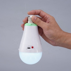 E27 ชาร์จหลอดไฟ emerg หลอดไฟ LED แบบพกพา 20W USB Type C หลอดไฟแบบชาร์จไฟได้พร้อมแบตเตอรี่ Li-ion แบบถอดได้ - Product Image 5