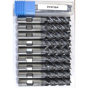 <strong>Weldon</strong> Shank 5F Tungsten Carbide Milling Cutter Rough End Mill for Stainless Steel and 355 Steel - Product Image 5