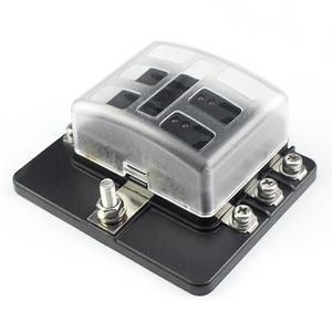 12/32V DC6ウェイ標準ヒューズブロック6回路ヒューズホルダーボックス、LED付きカーマリン用 - Product Image 3