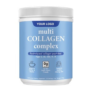 OEM High Quality Multi <strong>Collagen</strong> Powder Servings with Vitamin C Hydrolyzed <strong>Collagen</strong> Supports Skin,Hair and Nails - Product Image 1