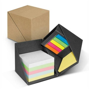 Imán plegable personalizado, caja de cubo cuadrada de 9x9cm, Bloc de notas con soporte para bolígrafo