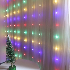 USB LED Curtain Light 9.84FT 200LEDS Cortina Fairy <span class=keywords><strong>Lights</strong></span> Controle Remoto Cortina de Janela Luz Com 8 Modos Para Decoração Para Casa