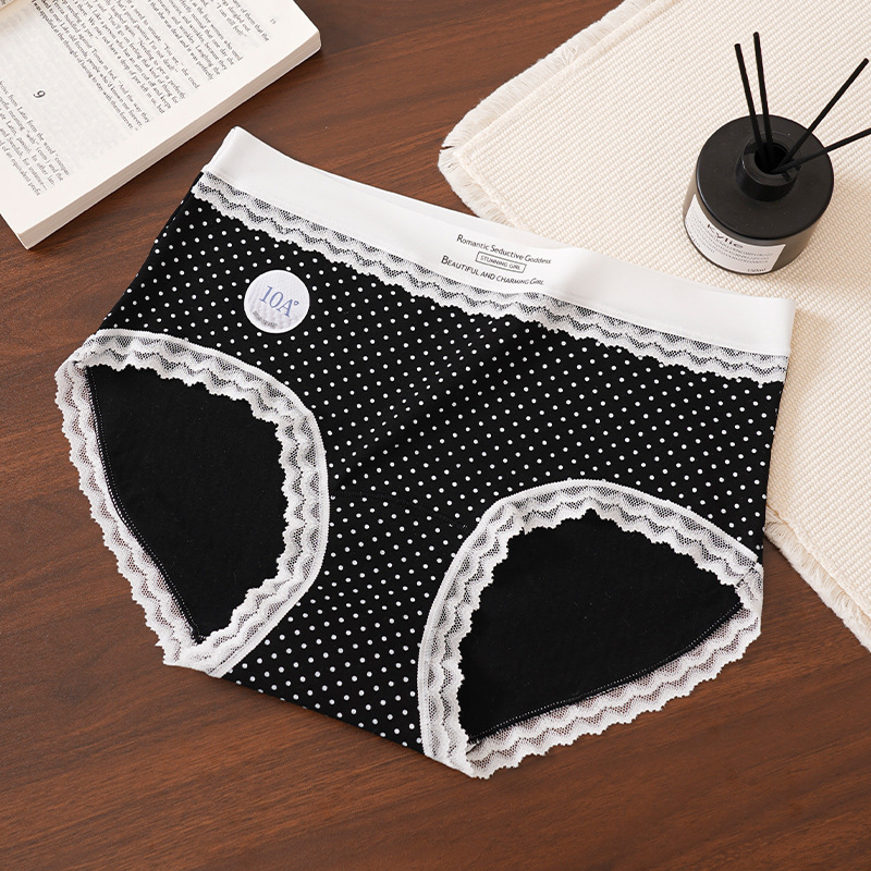 Black polka dot