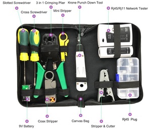 Multifunktion aler 12-in-1-Netzwerkcomputer rj45 Lan Technician Tool DATA IT Computer wartung Reparatur-Tool-Kits