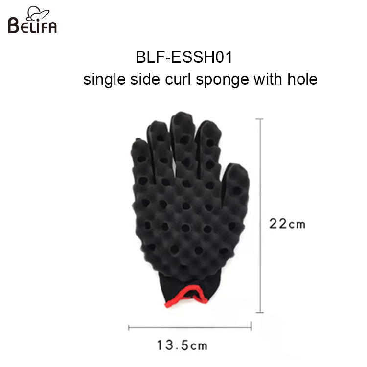 Éponge à boucler unilatérale BLF-ESSH01 avec trou