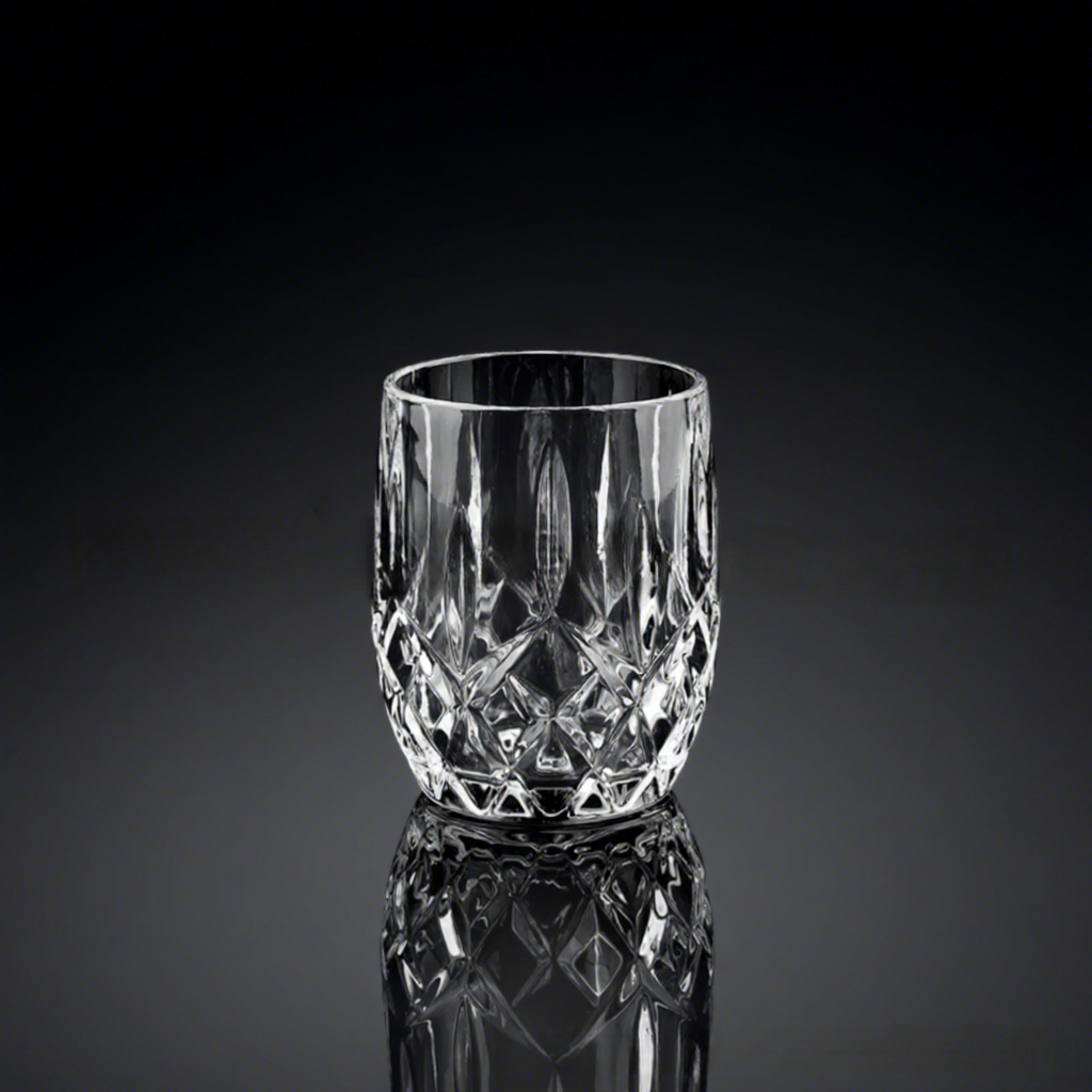 transparent oxford egg shaped short cup