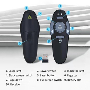 Rf 2.4ghz Usb presentazione Wireless Powerpoint Clicker Display Laser rosso puntatore PPT telecomando penna - Product Image 3