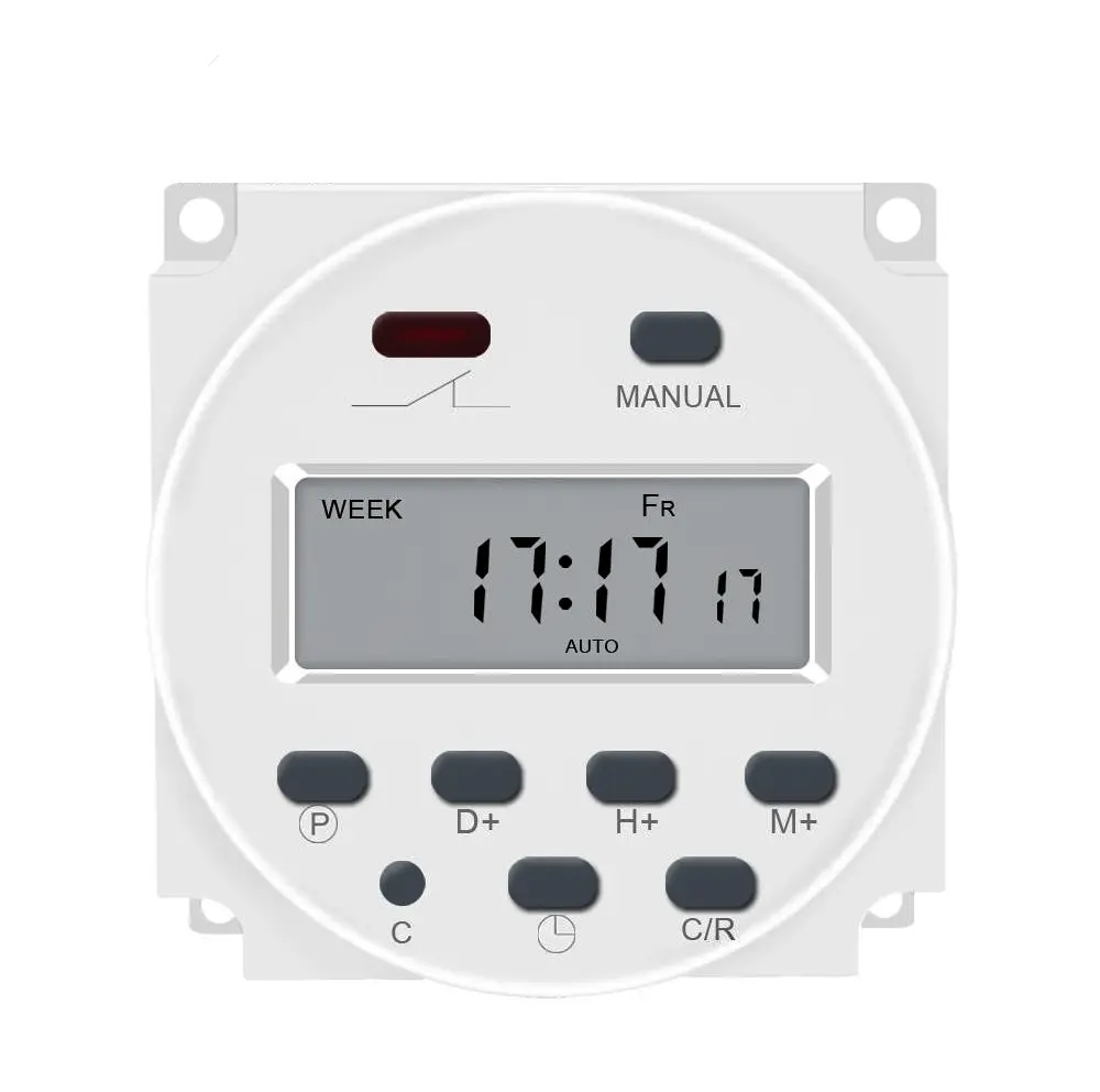 Timer programmabile Interruttore CN101A 220VAC Digitale LCD Conto alla Rovescia il Tempo 16A Potenza Settimana Mini Timer CN101