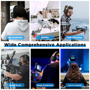 Saramonic Witalk WT9D Full Duplex Wireless <strong>Intercom</strong> Headset <strong>System</strong> Team Communication Headsets Microphone for Film <strong>Stage</strong> Sports - Product Image 3