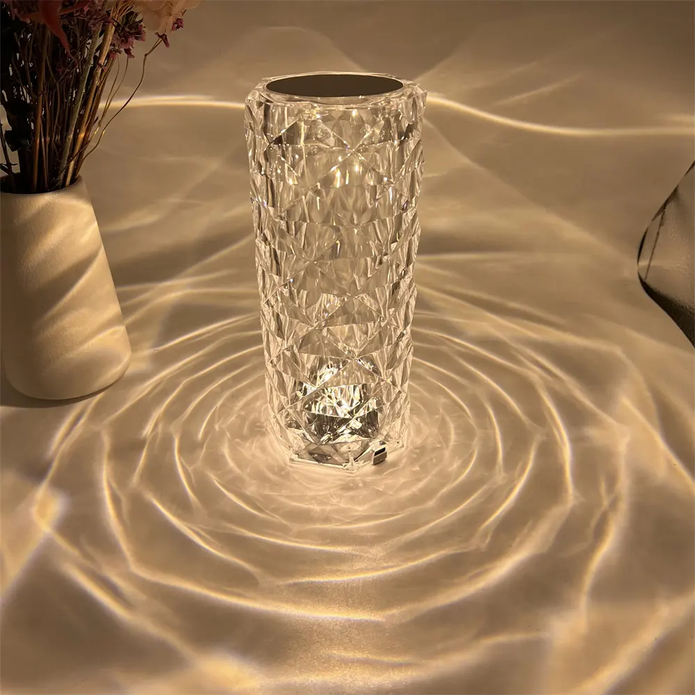 Led kristal ışık gül yeni buluş okuma gece manyetik yüzer Led lüks şarj edilebilir masa lambası