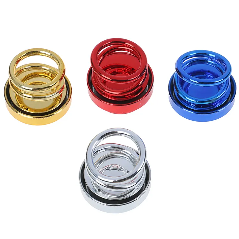 Long lasting solid lip balm Solar Rotating Air Freshener Double ring For Car Home Office Aromatherapy suspension and replacement
