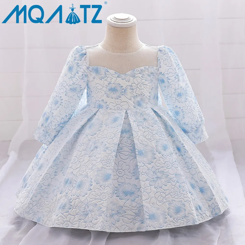 MQATZ Qualidade Baby Girl Princess Dress Crianças aniversário festa fora do ombro cetim hot sale toddler Roupas
