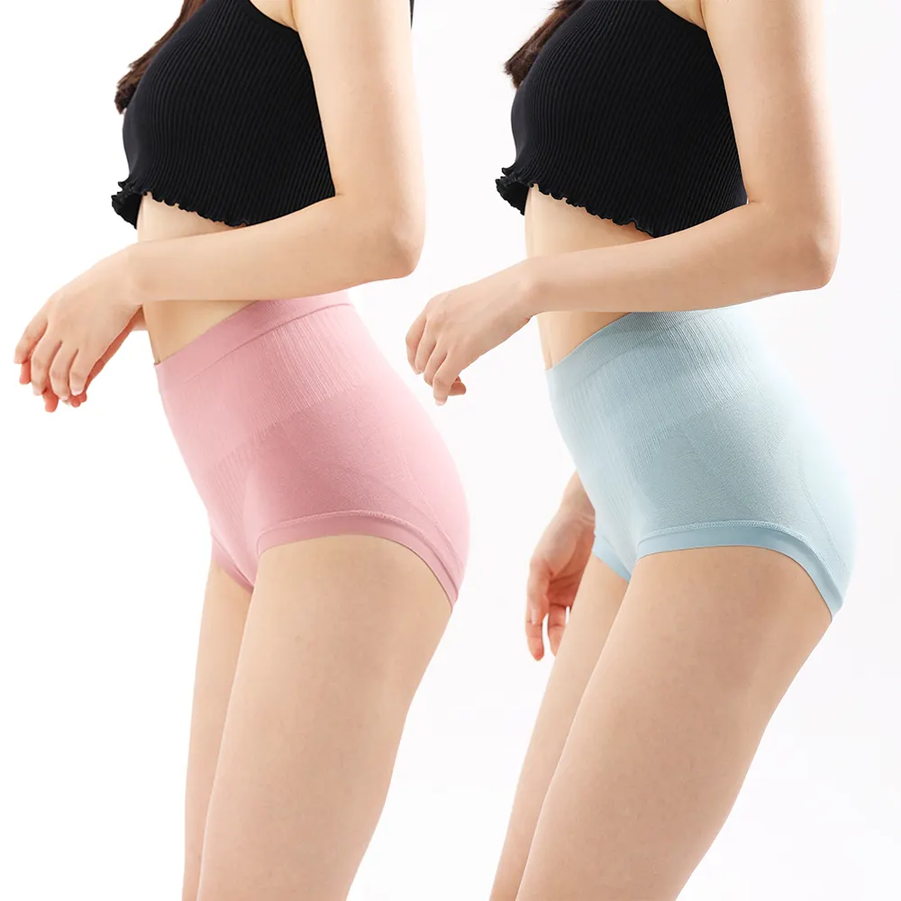 Wholesale Women's High Waist Lace Panties Breathable Ultra Comfort Seamless Cotton Briefs Free Size With Five Colors
