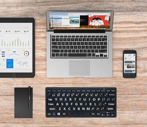 Teclado de impresión grande 78 teclas para ancianos o discapacitados visuales 2,4G Teclados inalámbricos para personas con baja visión Estudiantes mayores - Product Image 5