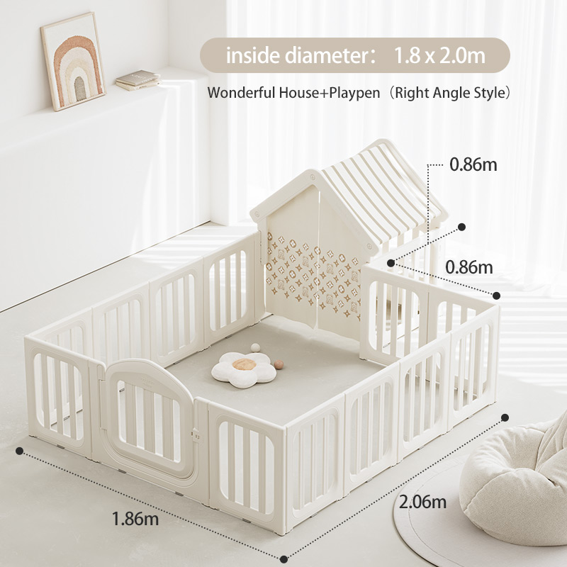 1.8x2.0m-avec maison-Angle droit