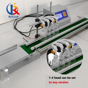高速大容量自动数字控制4头蠕动泵香水Lnk油灌装机带输送机 - Product Image 6