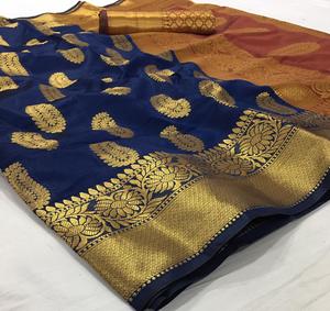 Gorgeous Art Silk Sarees Indian Wear Wholesale Price Ethnic Clothing Alphanumero - Product Image 6