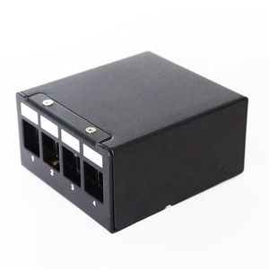 Enmane 1U 4 puertos STP Panel de conexión vacío de escritorio negro para módulo Keystone Rj45 - Product Image 3