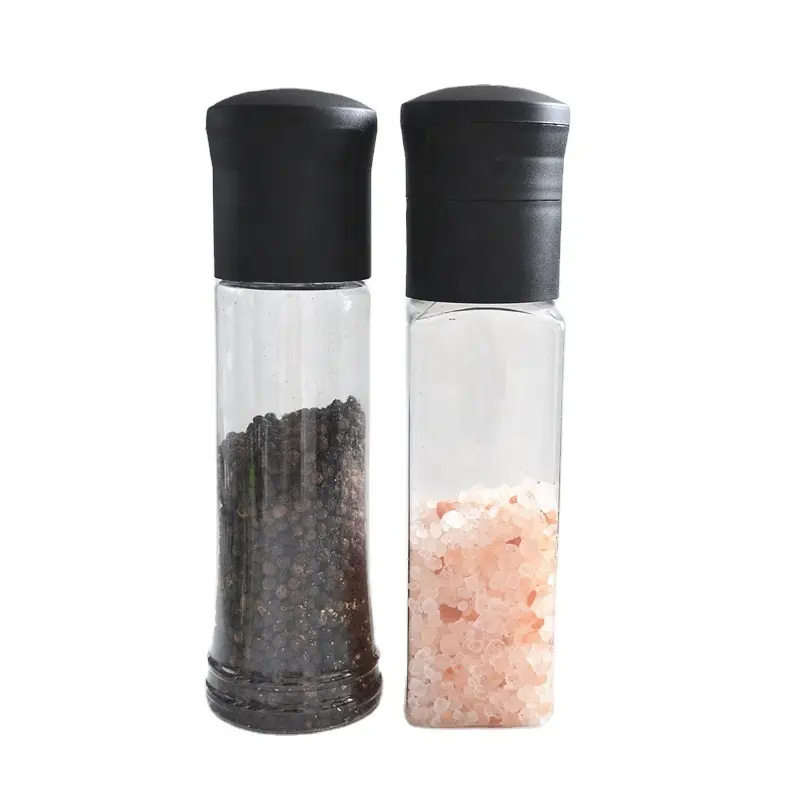 Moedor de sal e pimenta de tempero, moedor manual de sal e pimenta para sal marinho 2021 amazon com 340 pote de plástico do ml