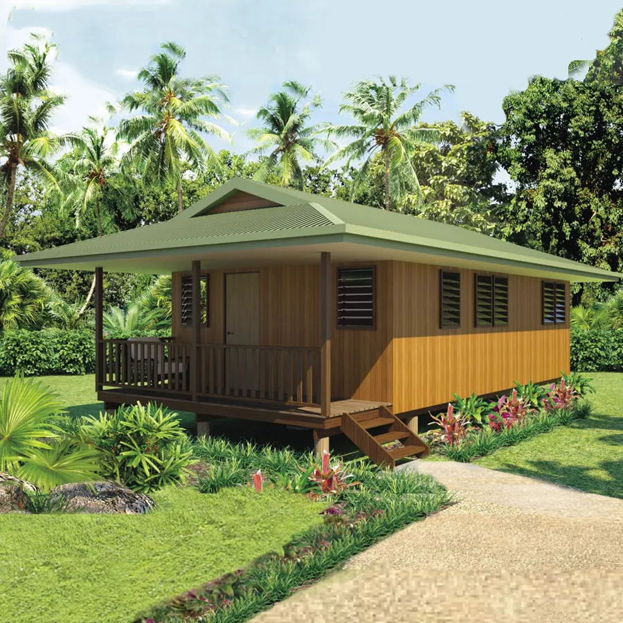 Deepblue Smarthouse आर्थिक कम लागत prefab लकड़ी के डिजाइन बंगला घर की योजना सस्ते पानी पूर्वनिर्मित लकड़ी बंगला