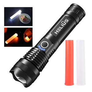 Helius New XHP70 Railway Command Baton Torch Telescopic Zoom Type-C <strong>Input</strong> <strong>and</strong> <strong>Output</strong> Tactical Led Flashlight - Product Image 1