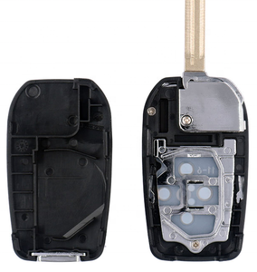 Updated 3 Button <strong>Flip</strong> Car <strong>Remote</strong> Key Case Shell Automotive Fob Cover for Toyota| Yaris| for Camry Rav4 with Logo and Embryo - Product Image 4