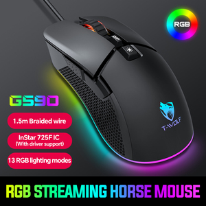 Prezzo di fabbrica TWOLF G590 7200Dpi RGB <span class=keywords><strong>Mouse</strong></span> Gamer cablato <span class=keywords><strong>Mouse</strong></span> 7D funzione di scelta rapida <span class=keywords><strong>Mouse</strong></span> per <span class=keywords><strong>Computer</strong></span>