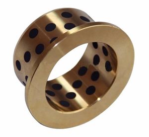 Buje de bronce con tapón de grafito personalizado, bujes de cobre de grafito, 1 buje de cobre de grafito tipo JDB - Product Image 3