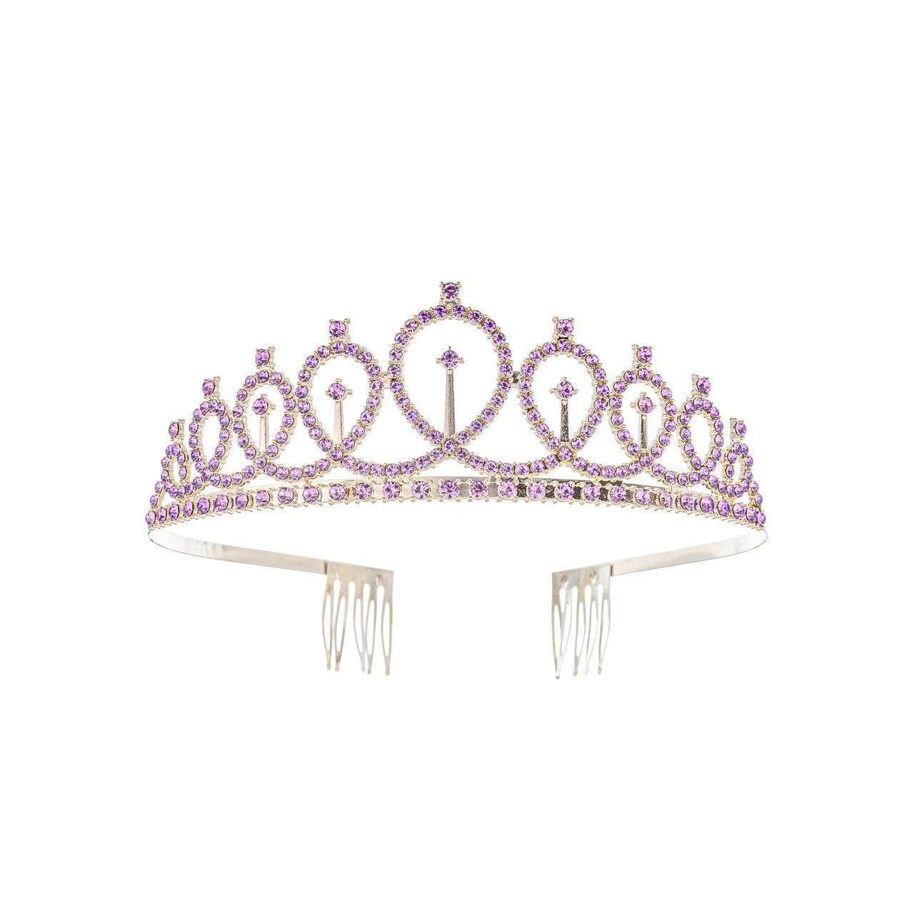 Silver purple diamond