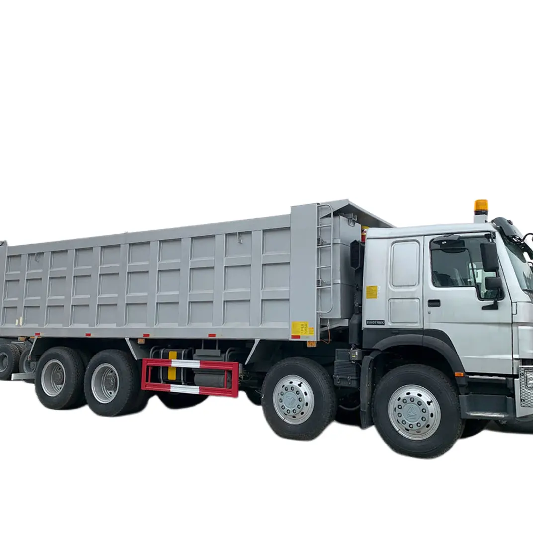 A suspensão automática rápida do ar de WEICHAI do caminhão basculante 10 de HOWO 8X4 12 manual usado do caminhão basculante pesado 6 das rodas 120t-Euro 8L 2